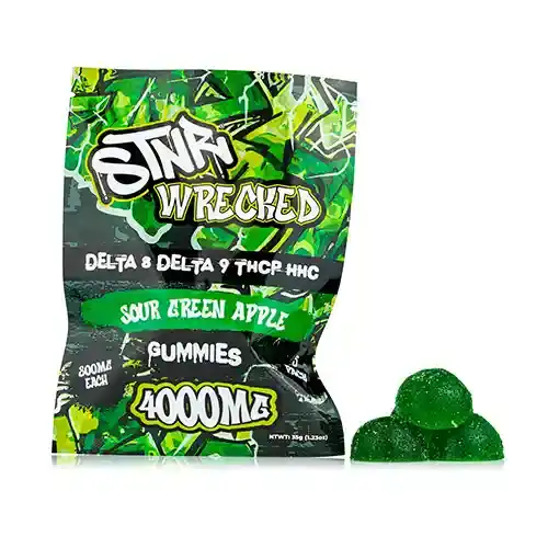 STNR Wrecked Gummies - Sour Green Apple