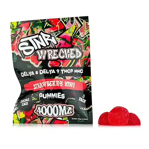 STNR Wrecked Gummies - Strawberry Kiwi