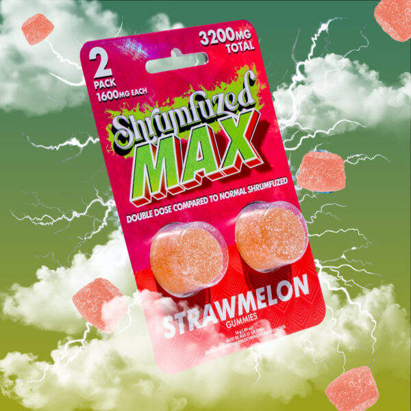 Shrumfuzed MAX 2pk Gummies (3200mg) Strawmelon
