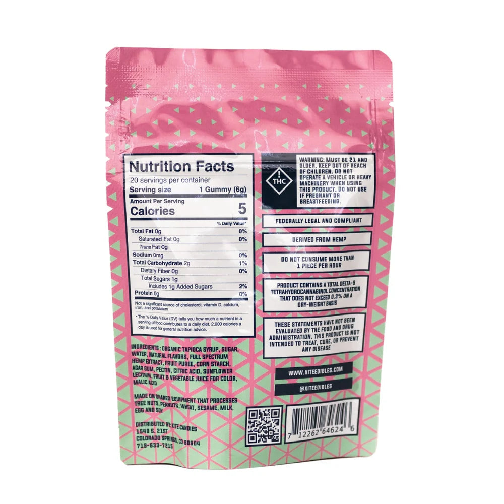 D9 Fruit Gummies 400mg Bag - Xite