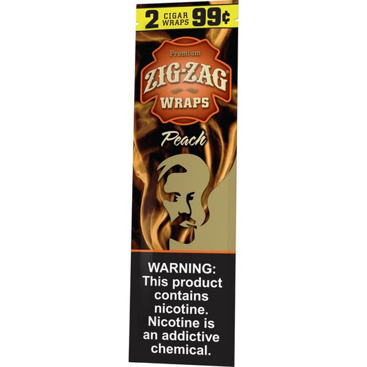 Zig Zag Wrap - Peach - 2pk