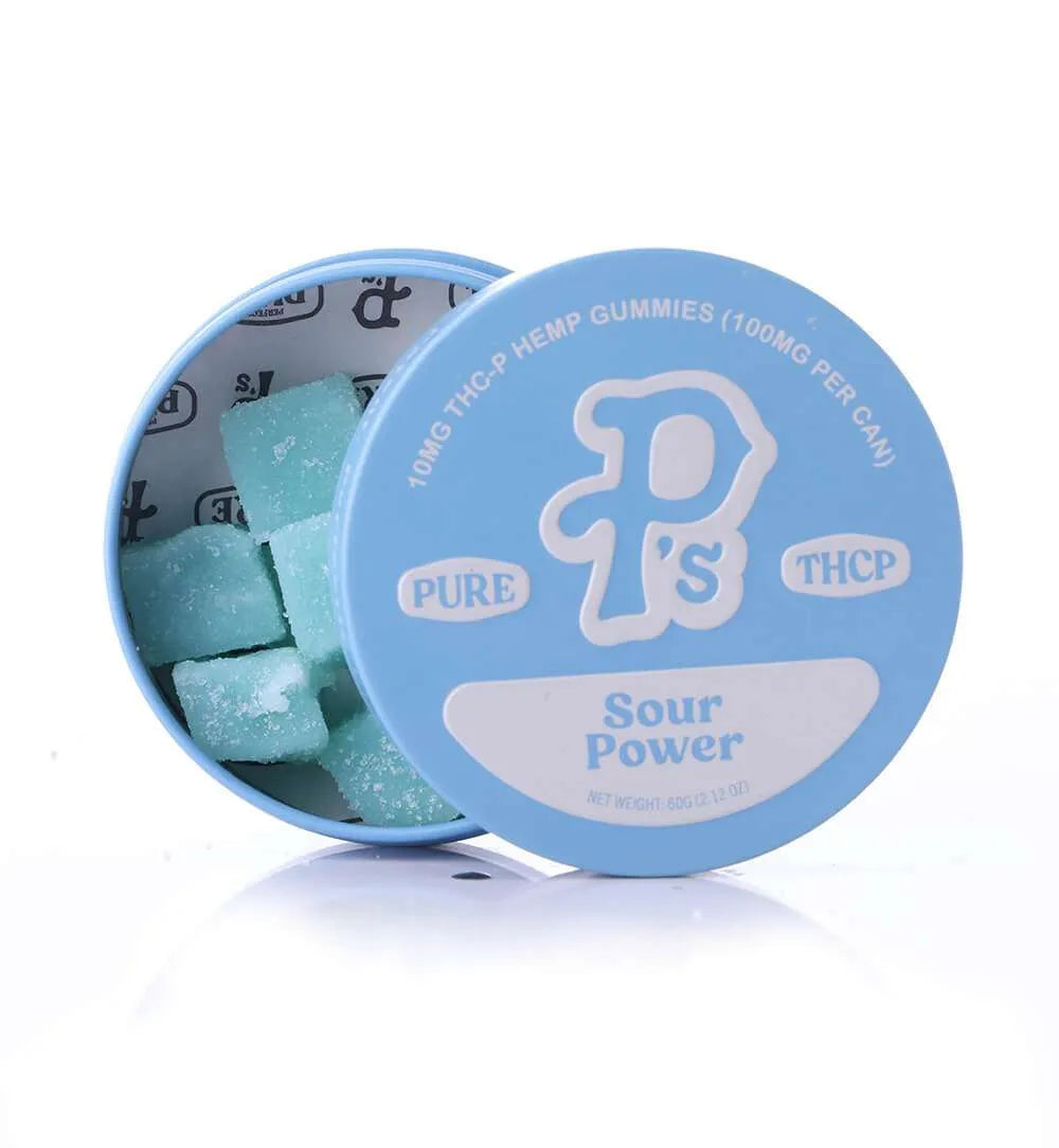 Pushing P's Pure THCP gummies -  10 pc - sour power