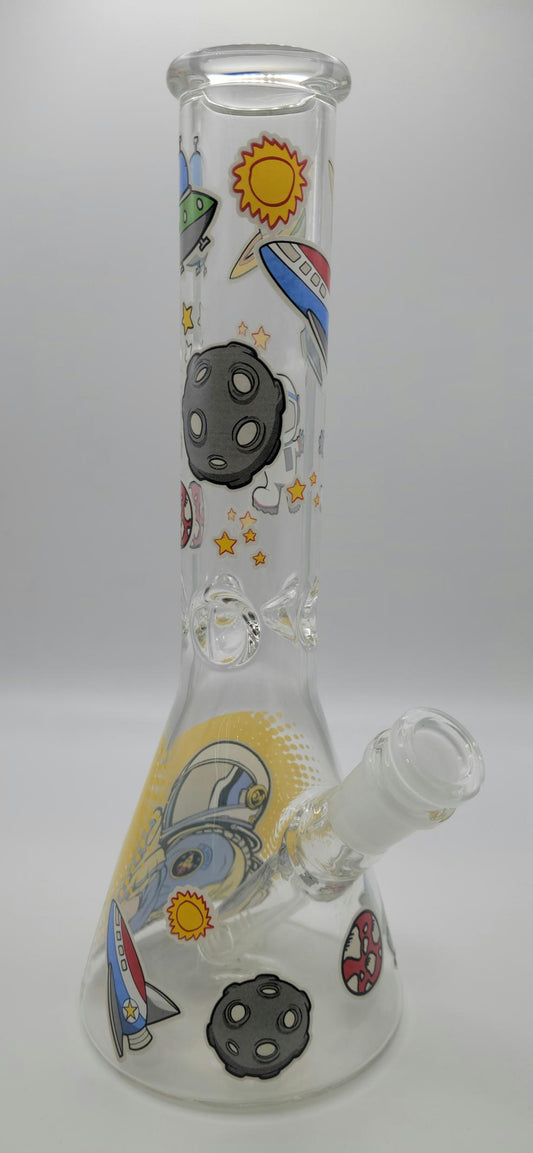 Astronaut Print Beaker Tube Rig