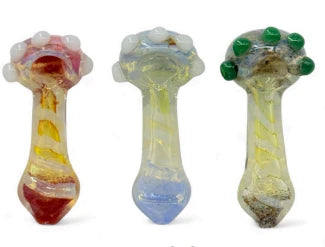 Fumed Inside Out Heads and Tails Frit Spoon