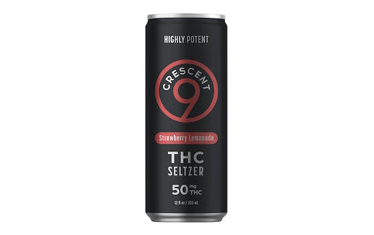 Crescent 9 Strawberry Lemonade 50mg D9 THC Seltzer