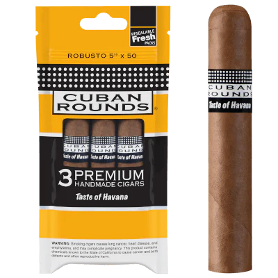 Cuban Rounds Robusto 5" x 50 3pk