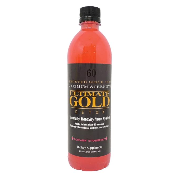 Ultimate gold detox drink - screamin' strawberry