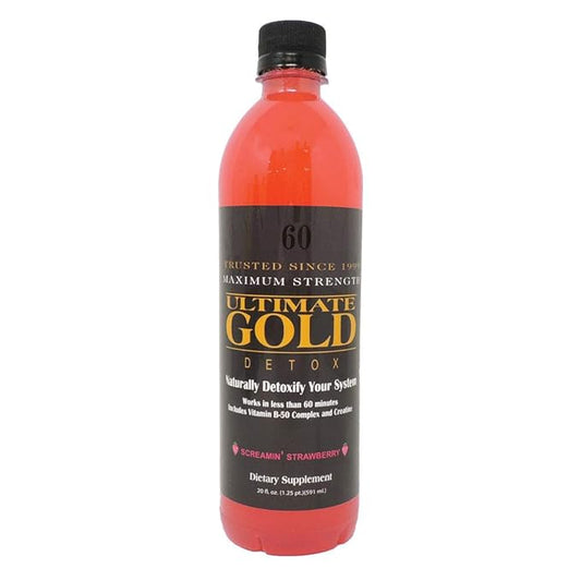 Ultimate gold detox drink - screamin' strawberry