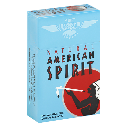 American Spirit Cigarettes - Light Blue - Full Bodied Taste - 20pk