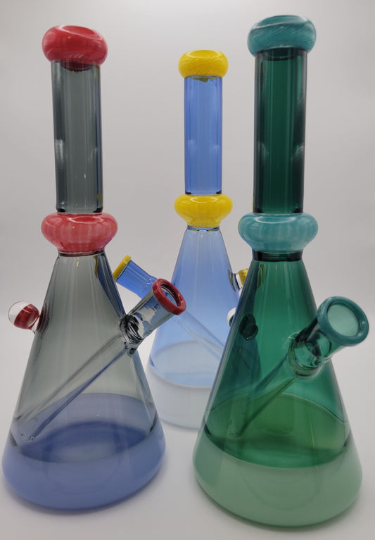 Multi-Color Beaker Rig w Marble