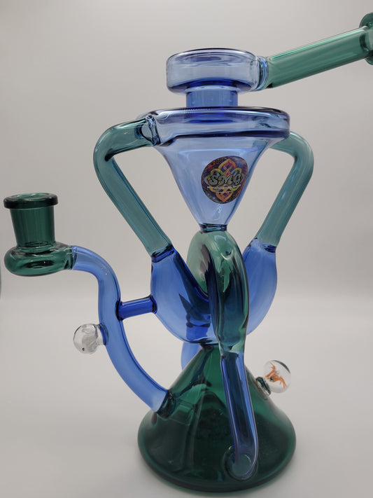 Tower Color Double Horseshoe Recycler Rig