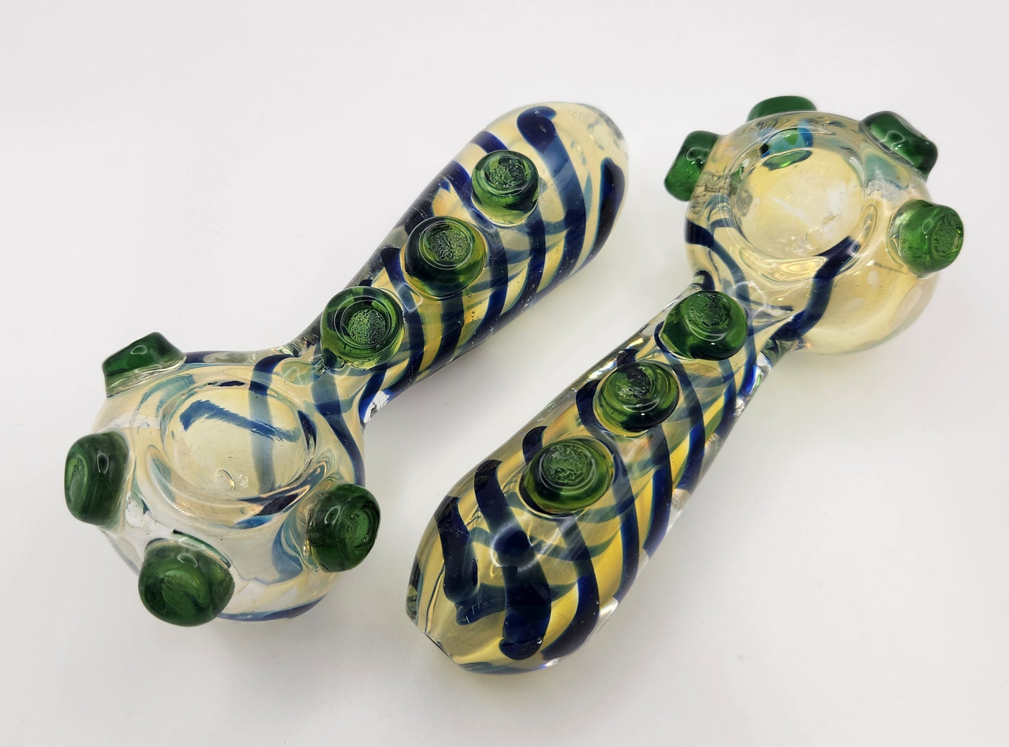 HAND PIPE WITH LINE STRIPE & MARBLE