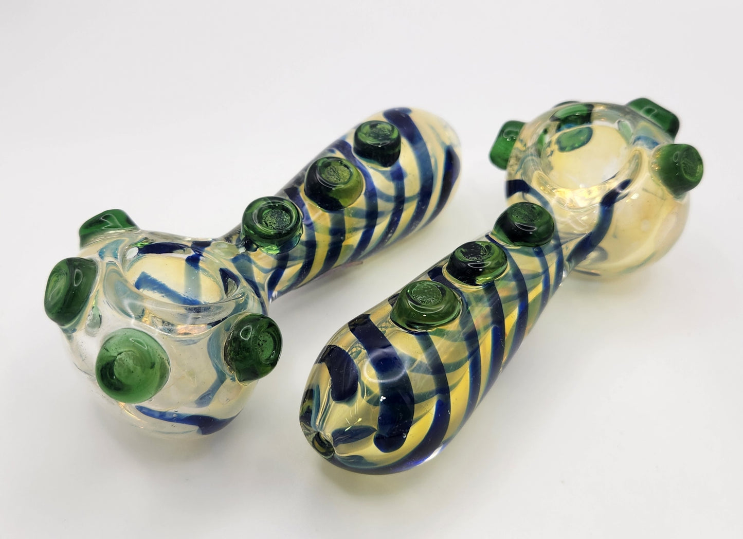 HAND PIPE WITH LINE STRIPE & MARBLE