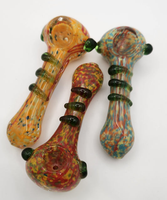 Frit Spoon w 3 Color Lines