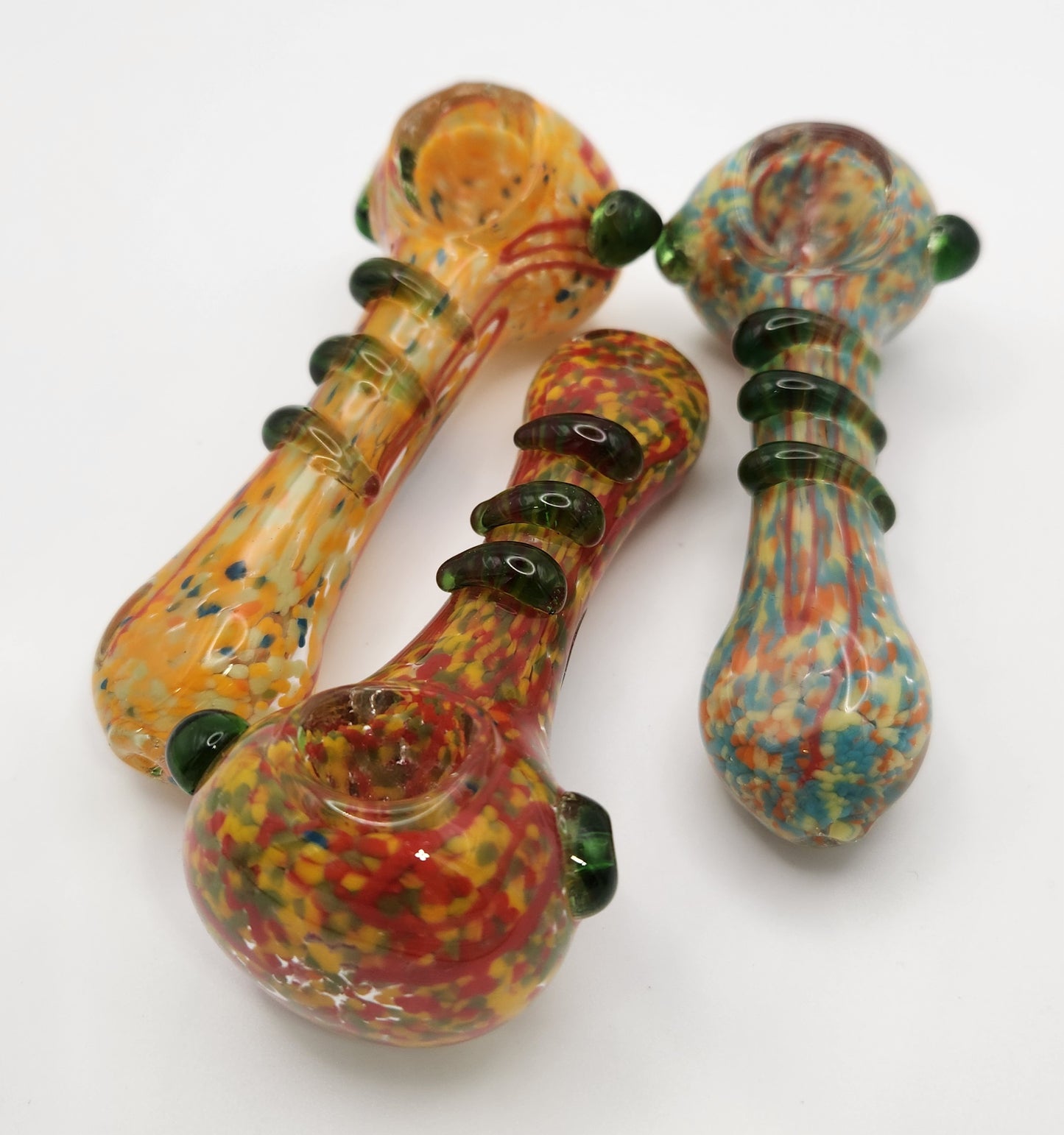 Frit Spoon w 3 Color Lines