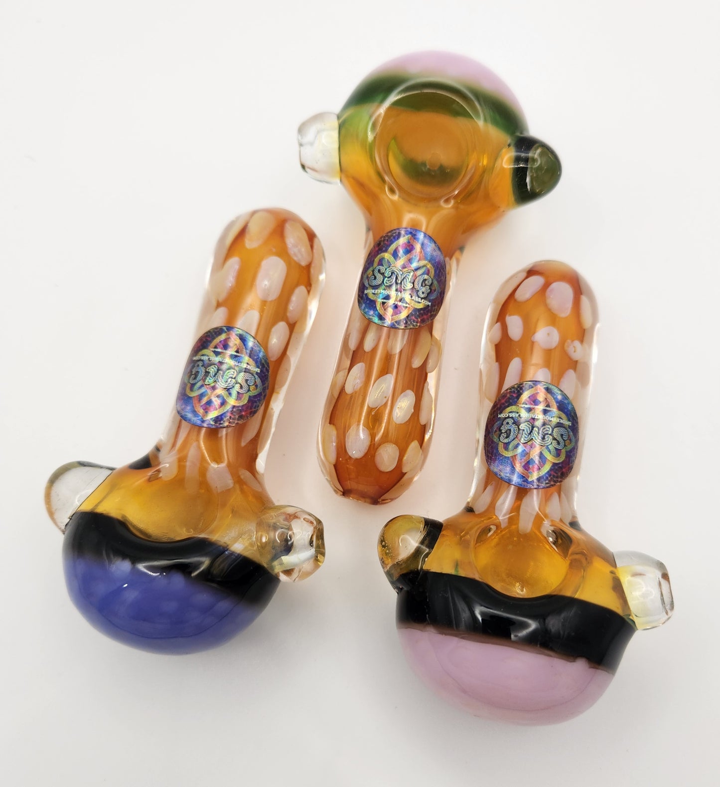 Chunky Color Honeycomb Fume Spoon w Dots