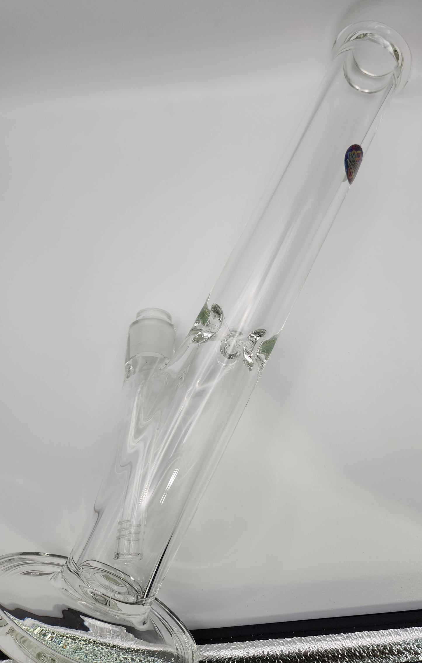 Water Pipe 16" Clear Straight 7mm Rig