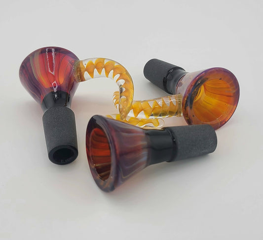 Amber Purple Slide w fume horn