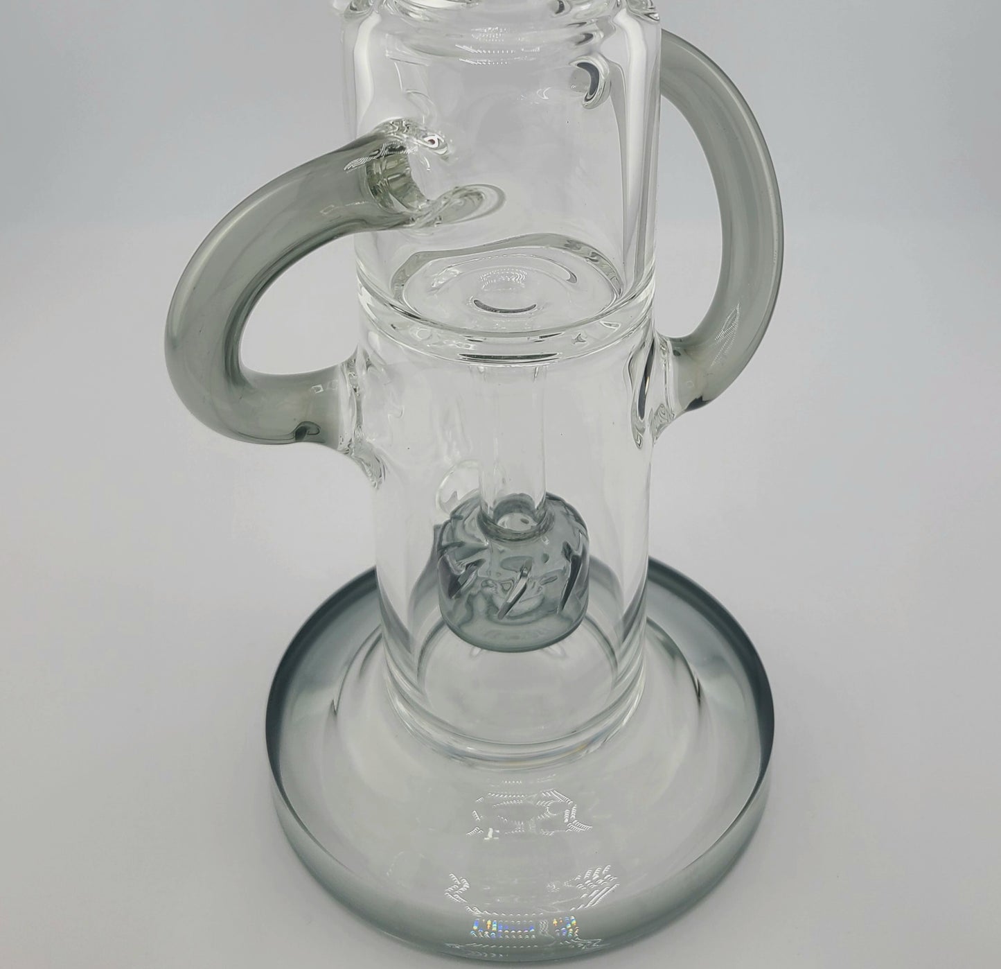 Color Large Dbl Uptake Recycler Rig w showerhead Perc
