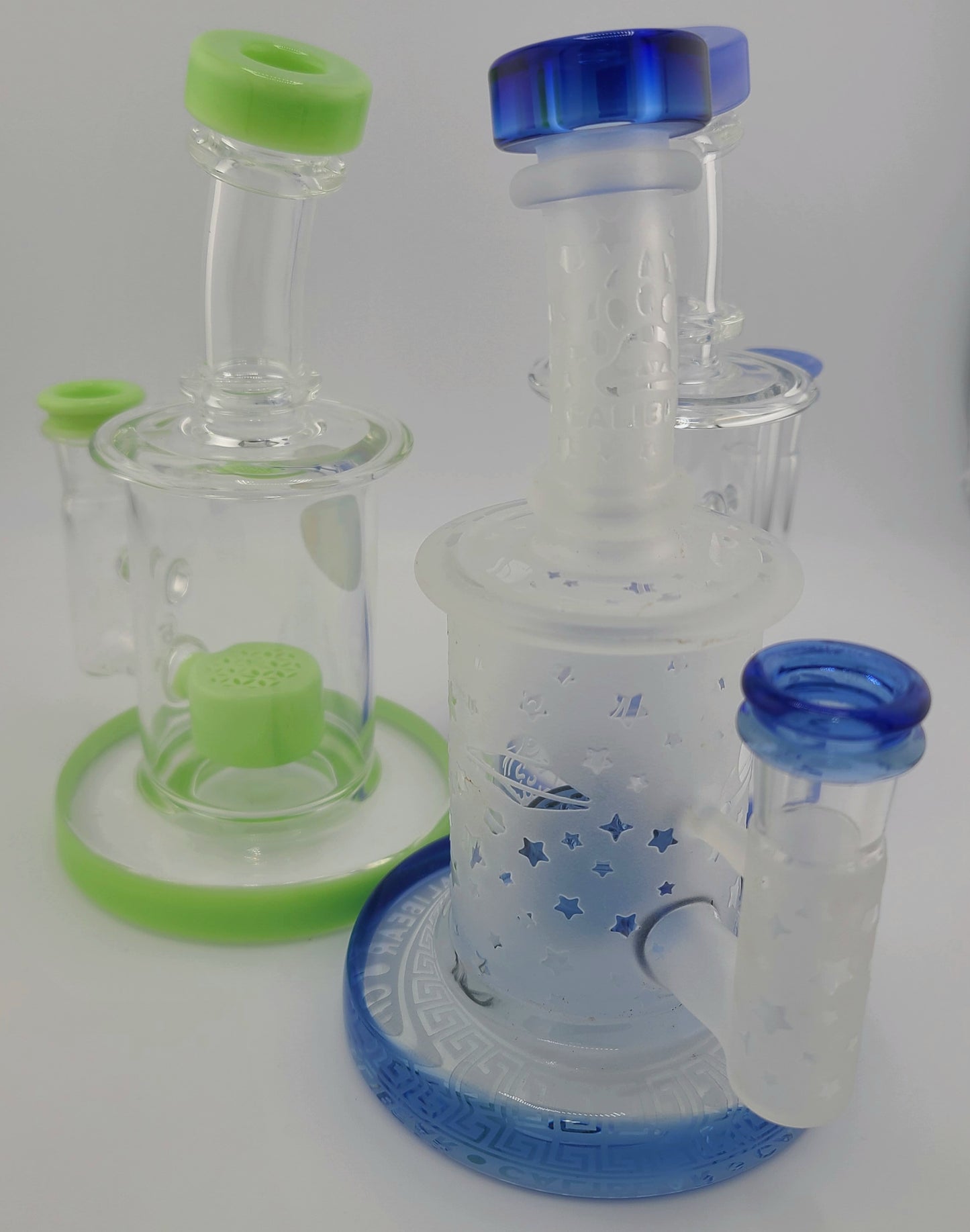 Color Thick Rig w Flower of Life Perc