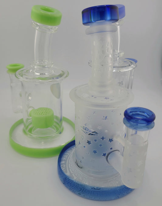 Color Thick Rig w Flower of Life Perc