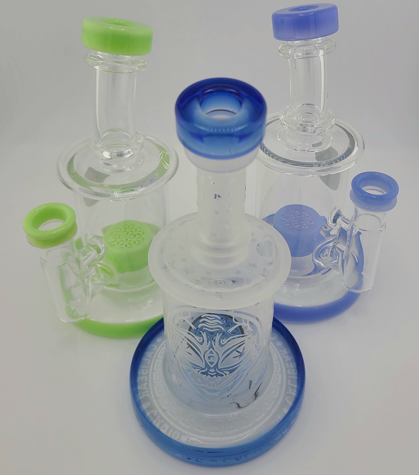 Color Thick Rig w Flower of Life Perc