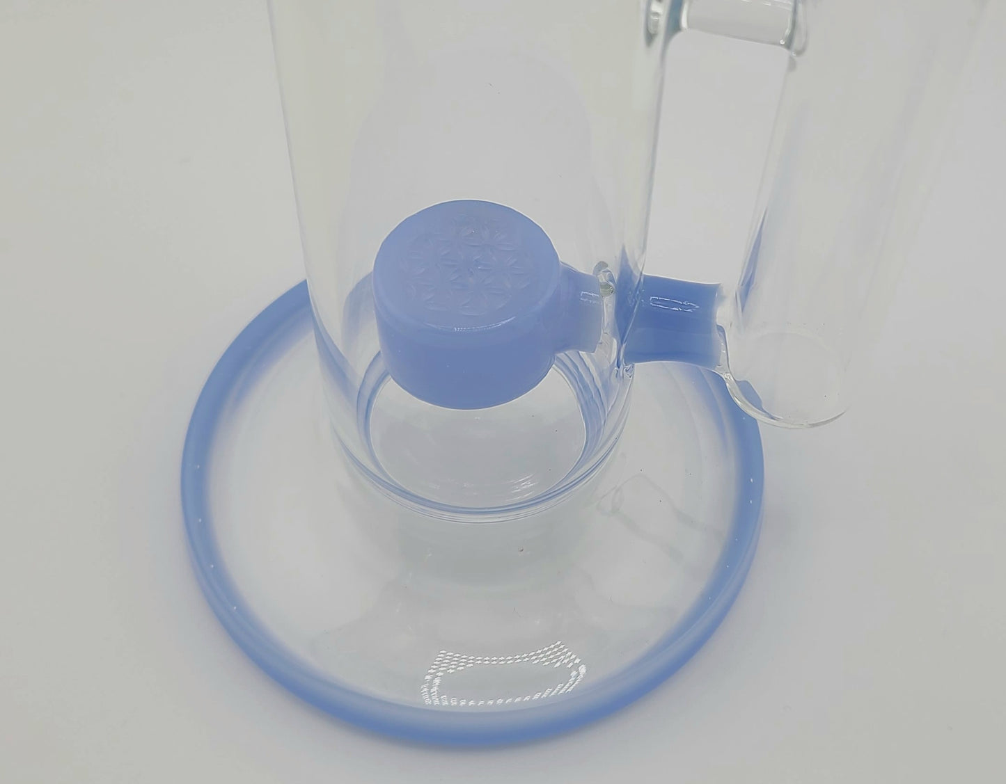 Color Straight Tube Rig w Flower of Life Perc