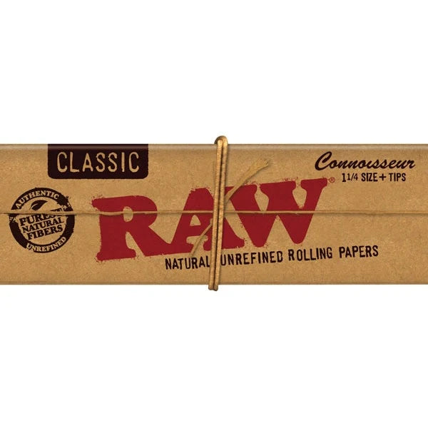 Raw Classic Connoisseur 1 1/4" Booklet w/ Tips
