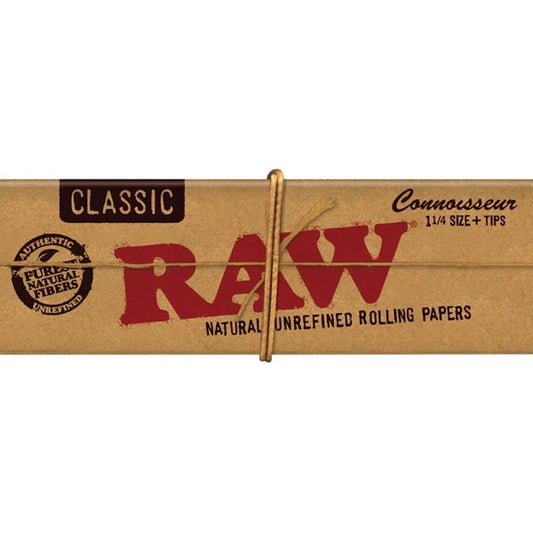 Raw Classic Connoisseur 1 1/4" Booklet w/ Tips