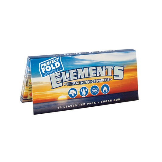 Elements Perfect Fold Ultra Thin Rice Rolling Papers - 1 1/4