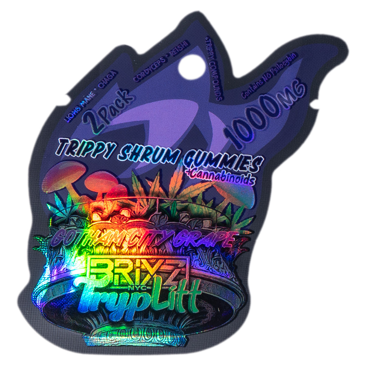 BRIXZ TrypLitt 2ct Gummies - 1000mg Gotham City Grape