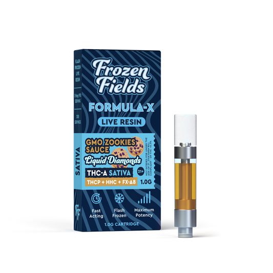 GMO Zookies Sativa 1g Cart THCA-Liquid Diamonds-Fresh Frozen-Live Resin Cartridge