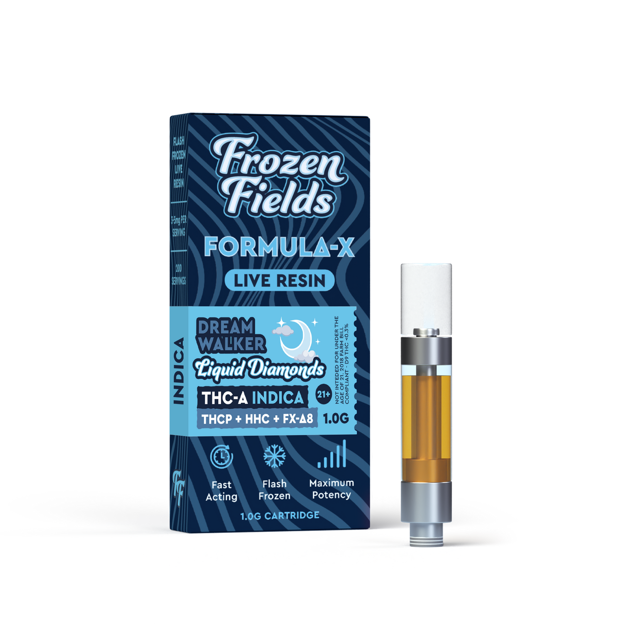 Dream Walker Indica 1g Cart THCA-Liquid Diamonds-Fresh Frozen-Live Resin Cartridge