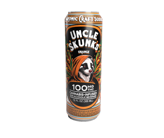 Uncle Skunks 100mg THC Orange Chronic Craft Soda
