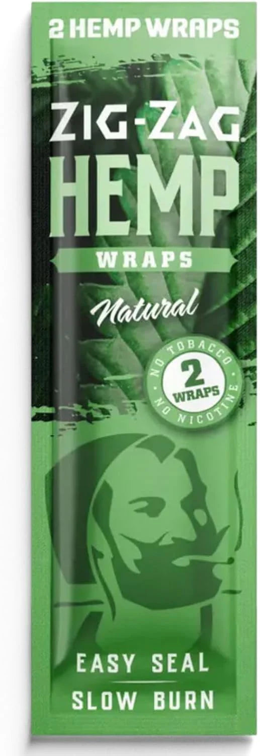 Zig Zag Hemp Wrap - Natural - 2pk