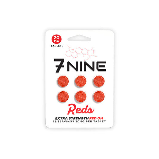 7Nine - 7 hydroxymitragynine + Pseudo - Extra Strength - Reds - 6 tablets - 20mg per tablet