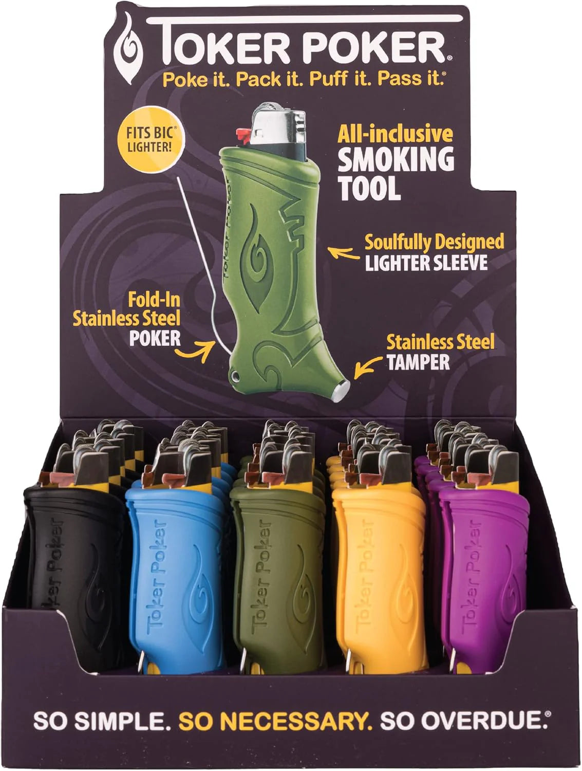 Toker Poker Lighter Sleeve - BIC Sized