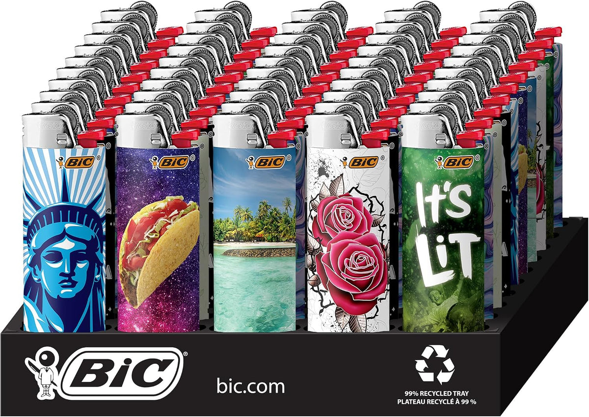 Bic Lighter - Regular Size - Bold Color Images
