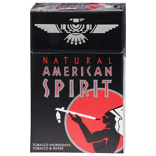 American Spirit Cigarettes - Black - US grown Tobacco - Rich Robust Taste - 20pk