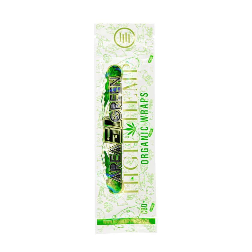 High Hemp Area 51 Green Artisanal Hemp Wraps