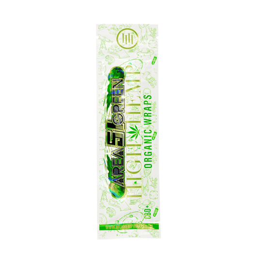 High Hemp Area 51 Green Artisanal Hemp Wraps