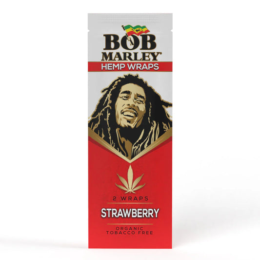 Bob Marley Hemp Wrap - Strawberry - 2pk