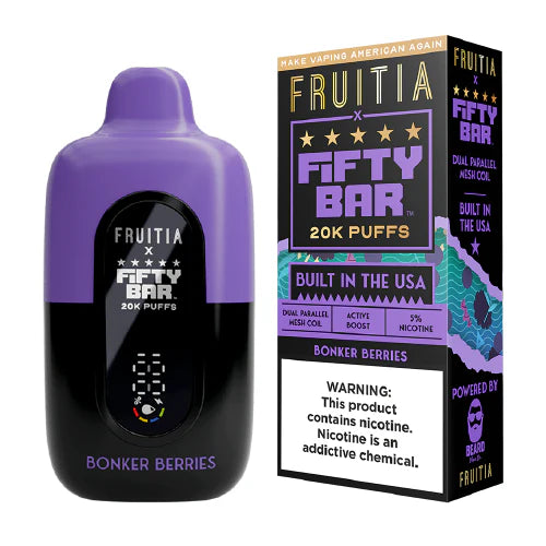 Fifty Bar 20K Puff Disposable Vape - Bonkers Berries