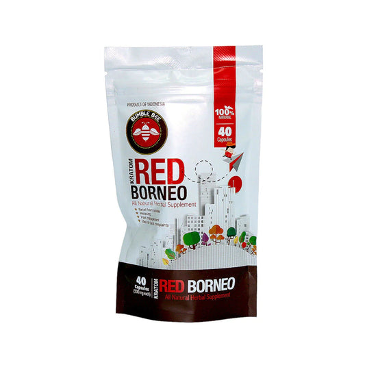 Bumble Bee Red Borneo Kratom 500mg Capsules - 40ct