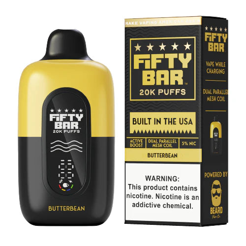 Fifty Bar 20K Puff Disposable Vape - Butterbean