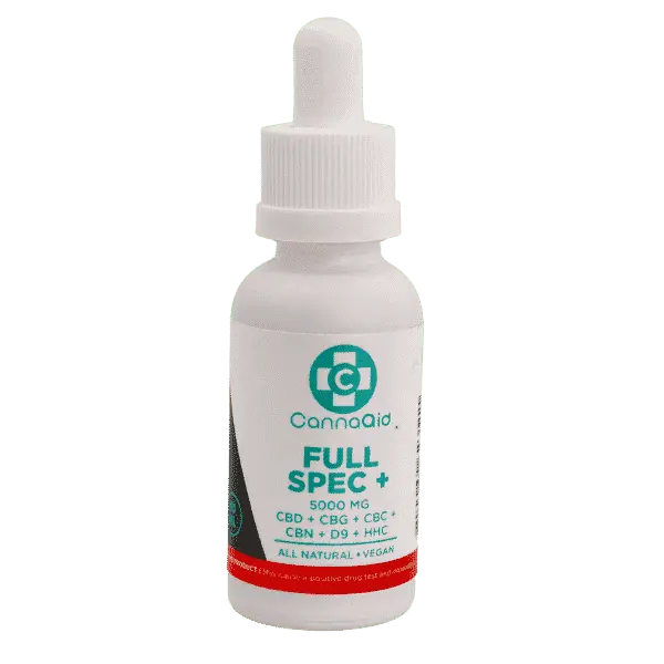 CannaAid Full Spectrum Tincture - CBDCBG/CBC/CBN/D9/HHC - 5000mg