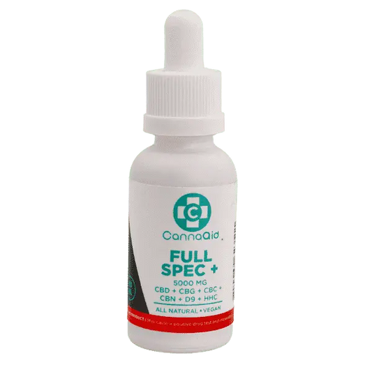CannaAid Full Spectrum Tincture - CBDCBG/CBC/CBN/D9/HHC - 5000mg
