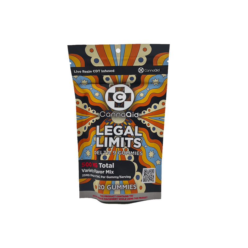 CannaAid Legal Limits - 25MG D9 - 20pk