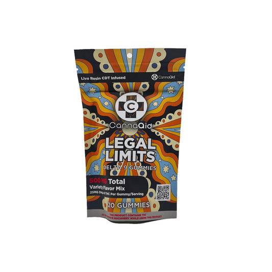 CannaAid Legal Limits - 25MG D9 - 20pk