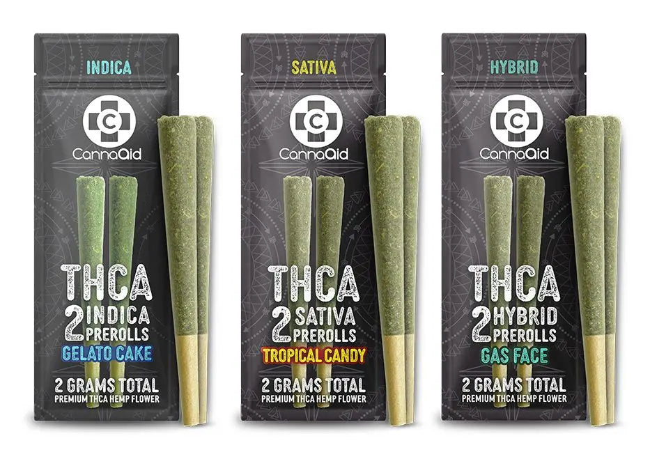 CannaAid THCa 2x1g Prerolls - Sativa - Berry Kush